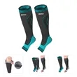 Knee High Compression Socks Open Toe | https://www.bestnamebadges.com