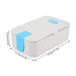 Wheat Straw Lunch Bento Box Set with Phone Stand | https://www.bestnamebadges.com