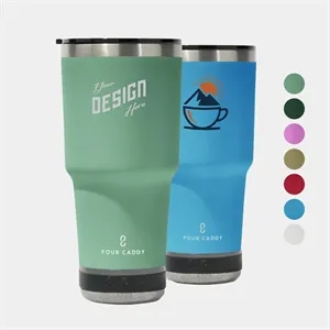 Pour Caddy® Vibe 28 oz Insulated Tumbler with Speaker Combo