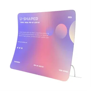 U Shaped Tool Free Tension Fabric Trade Show Display
