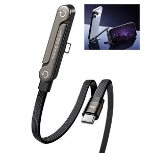 240W Fast Charging Cable With Built-in Phone Stand