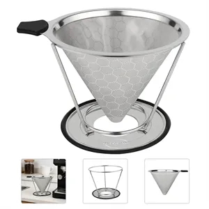 5" Pour Over Coffee Dripper Stainless Steel Filter