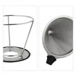 5" Pour Over Coffee Dripper Stainless Steel Filter | https://www.bestnamebadges.com