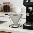 5" Pour Over Coffee Dripper Stainless Steel Filter | https://www.bestnamebadges.com