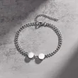 Custom Stainless Steel Letter Bracelet | https://www.bestnamebadges.com