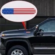American Flag Car Emblem Sticker | https://www.bestnamebadges.com