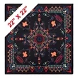 22x22 Inch Custom Polyester Bandanna (Ocean) | https://www.bestnamebadges.com