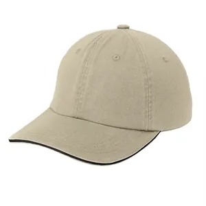 Port Authority Sandwich Bill Cap With Striped Closure. | https://www.bestnamebadges.com