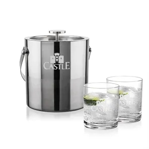 Catania Ice Bucket & Waldorf On-the-Rocks Set