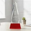 Cheswick Award on Entwhistle Base - Red | https://www.bestnamebadges.com
