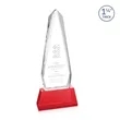 Cheswick Award on Entwhistle Base - Red | https://www.bestnamebadges.com