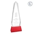 Cheswick Award on Entwhistle Base - Red | https://www.bestnamebadges.com