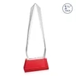 Cheswick Award on Entwhistle Base - Red | https://www.bestnamebadges.com
