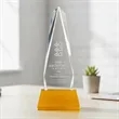 Cheswick Award on Entwhistle Base - Amber | https://www.bestnamebadges.com