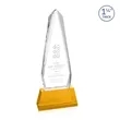 Cheswick Award on Entwhistle Base - Amber | https://www.bestnamebadges.com
