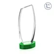 Colorado VividPrint™ Award on Base - Green | https://www.bestnamebadges.com