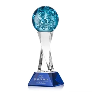 Addison Award on Langport Base - Blue