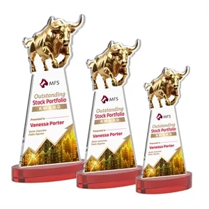 Raging Bull VividPrint™ Award on Alberton Base - Red