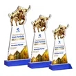 Raging Bull VividPrint™ Award - Blue | https://www.bestnamebadges.com