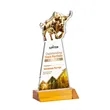 Raging Bull VividPrint™ Award - Amber | https://www.bestnamebadges.com