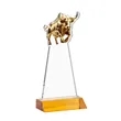 Raging Bull VividPrint™ Award - Amber | https://www.bestnamebadges.com