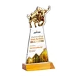 Raging Bull VividPrint™ Award - Amber | https://www.bestnamebadges.com