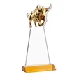 Raging Bull VividPrint™ Award - Amber | https://www.bestnamebadges.com