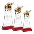 Raging Bull Award on Hartford Base - Red | https://www.bestnamebadges.com