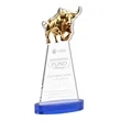Raging Bull Award on Alberton Base - Blue | https://www.bestnamebadges.com
