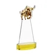 Raging Bull Award on Alberton Base - Gold | https://www.bestnamebadges.com