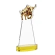 Raging Bull Award on Alberton Base - Gold | https://www.bestnamebadges.com