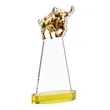 Raging Bull Award on Alberton Base - Gold | https://www.bestnamebadges.com