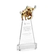 Raging Bull Award on Alberton Base - Clear | https://www.bestnamebadges.com