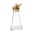 Raging Bull Award on Alberton Base - Clear | https://www.bestnamebadges.com