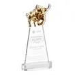 Raging Bull Award on Alberton Base - Clear | https://www.bestnamebadges.com