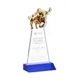 Raging Bull Award - Blue | https://www.bestnamebadges.com