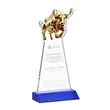 Raging Bull Award - Blue | https://www.bestnamebadges.com