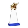 Raging Bull Award - Blue | https://www.bestnamebadges.com