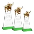 Raging Bull Award - Green | https://www.bestnamebadges.com