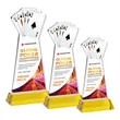 Poker VividPrint™ Award on Hartford Base - Gold | https://www.bestnamebadges.com