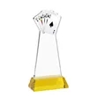Poker VividPrint™ Award on Hartford Base - Gold | https://www.bestnamebadges.com