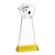 Poker VividPrint™ Award on Hartford Base - Gold | https://www.bestnamebadges.com
