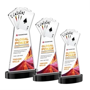 Poker VividPrint™ Award on Alberton Base - Black