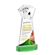 Poker VividPrint™ Award on Alberton Base - Green | https://www.bestnamebadges.com
