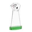 Poker VividPrint™ Award on Alberton Base - Green | https://www.bestnamebadges.com
