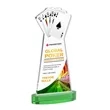 Poker VividPrint™ Award on Alberton Base - Green | https://www.bestnamebadges.com