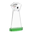 Poker VividPrint™ Award on Alberton Base - Green | https://www.bestnamebadges.com