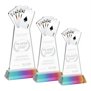 Poker Award on Hartford Base - Prismatic