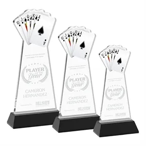 Poker Award on Hartford Base - Black