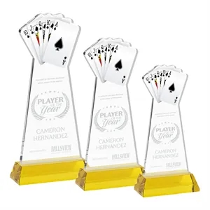 Poker Award on Hartford Base - Gold